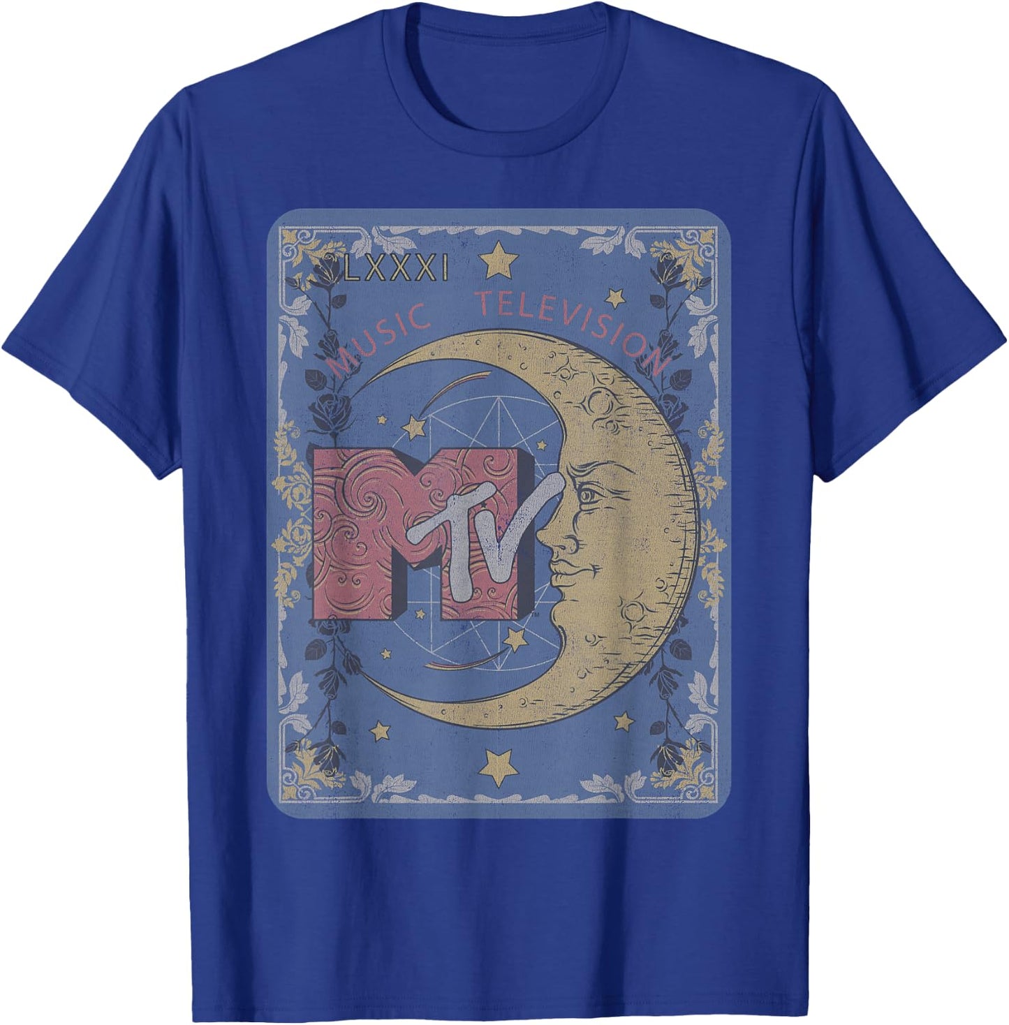 MTV Music Television Crescent Moon Tarot Card T-Shirt - T-Shirt | Royal