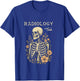Radiology Tech Vintage Skeleton Floral Ribcage Radiologic CT T-Shirt - T-Shirt | Royal