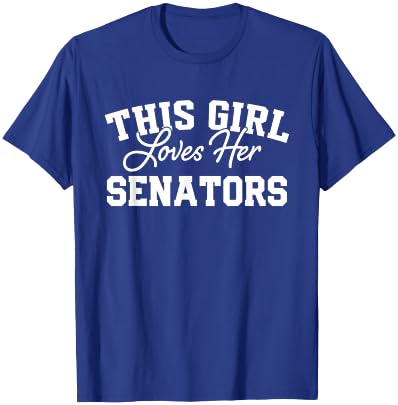 Senators Dover This Girl Loves Her HS T-Shirt - T-Shirt | Royal