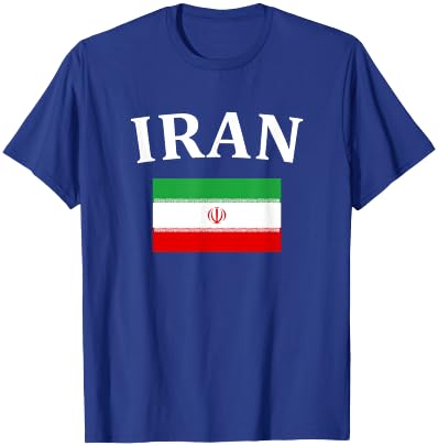 Iranian Pride Flag Iran Shirt Great Gift T-Shirt - T-Shirt | Royal