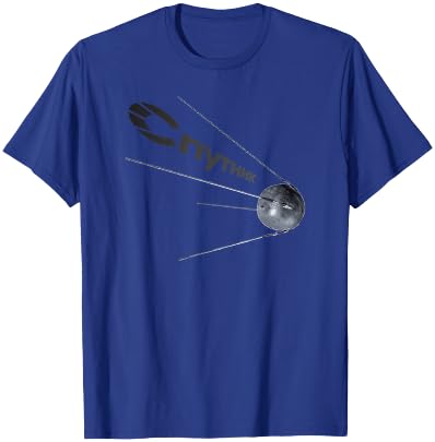 Sputnik Satellite USSR Soviet Cosmos Space T-Shirt - T-Shirt | Royal