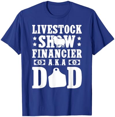 Sheep Show Dad Funny Sheep Show Father T-Shirt - T-Shirt | Royal