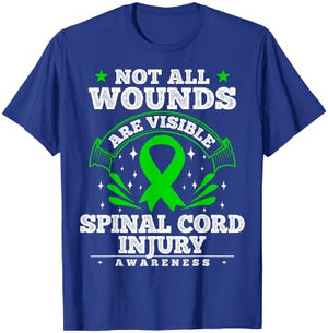 Gift Spinal Cord Injury Patients - SCI Awareness Ribbon T-Shirt - T-Shirt | Royal