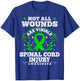 Gift Spinal Cord Injury Patients - SCI Awareness Ribbon T-Shirt - T-Shirt | Royal