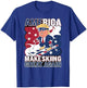 Cool Make Skiing Great Again Donald Trump Ski USA T-Shirt - T-Shirt | Royal