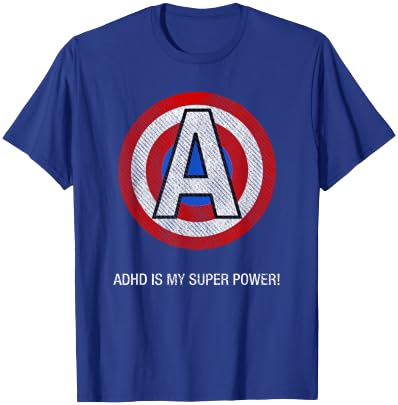 ADHD Super Power Motivational Self Esteem & Awareness T-Shirt - T-Shirt | Royal