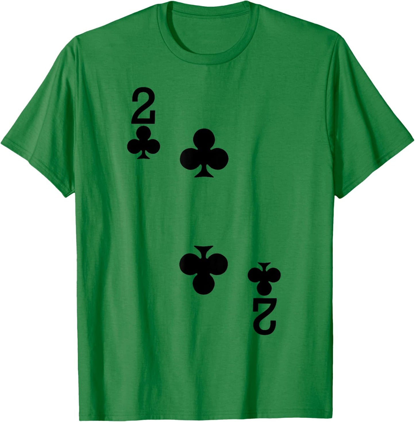 2 of Clubs - Playing Card Halloween Costume T-Shirt - T-Shirt | Irish Green