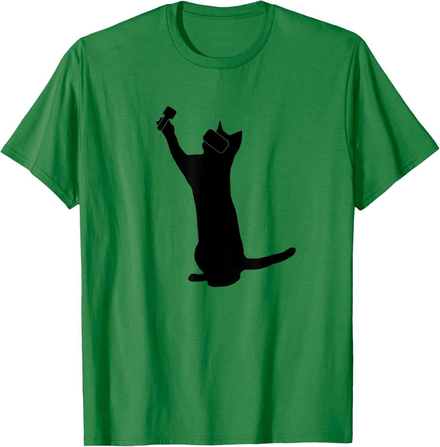 Cat VR Sign, Men, Women & Youth Nerd T-Shirt - T-Shirt | Irish Green