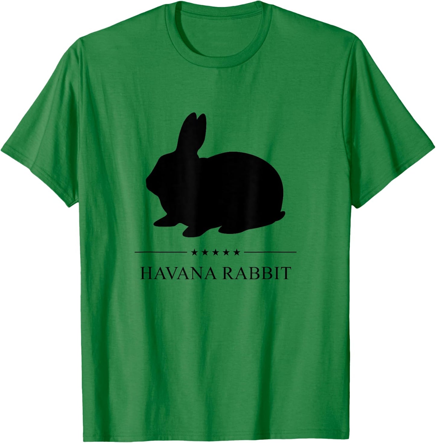Havana Rabbit Black Silhouette T-Shirt - T-Shirt | Irish Green