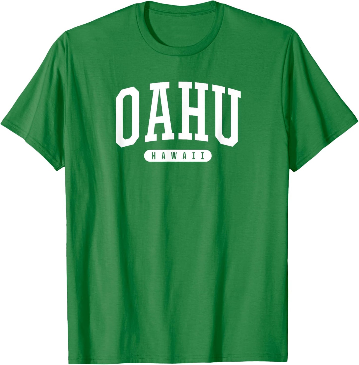 College Style Oahu Hawaii Souvenir Gift T-Shirt - T-Shirt | Irish Green