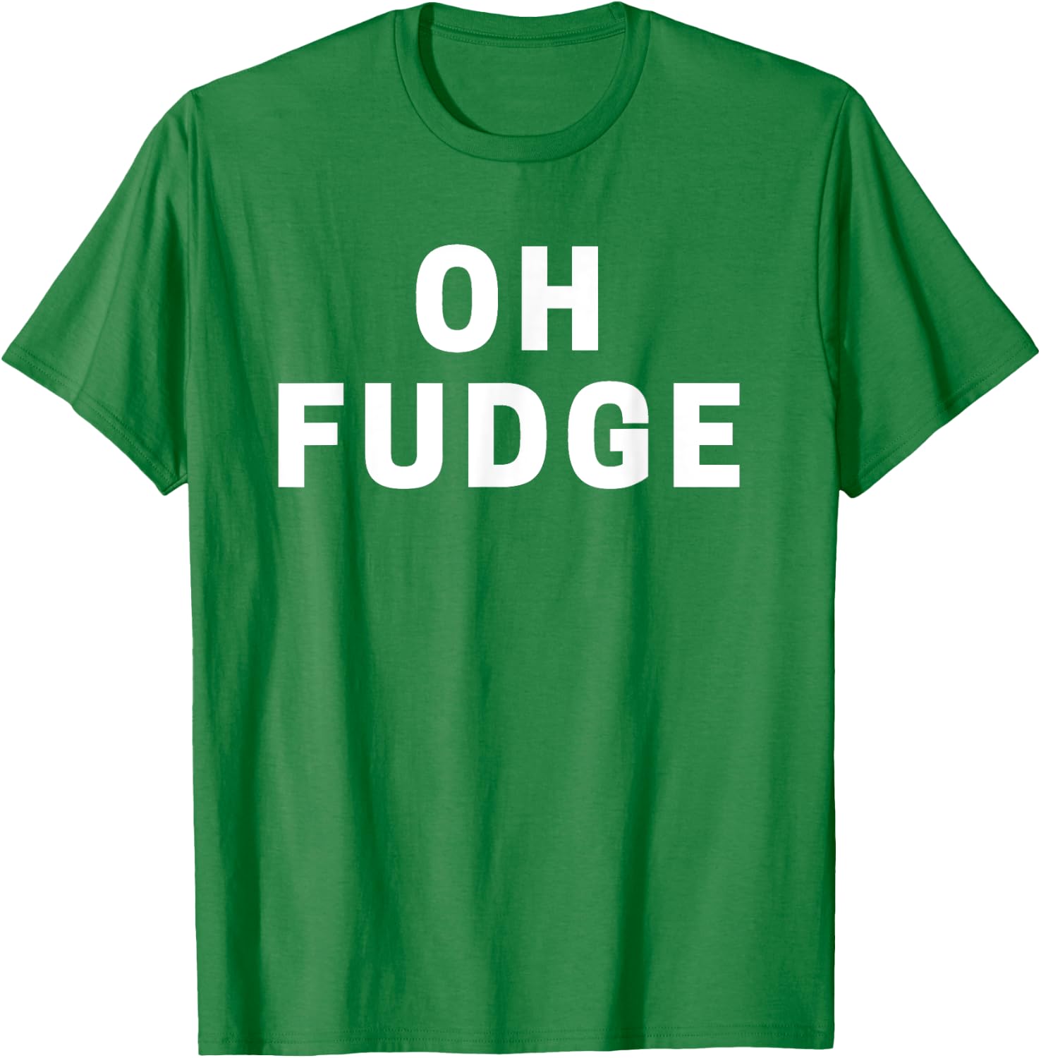 Oh Fudge Funny Christmas T-Shirt - T-Shirt | Irish Green