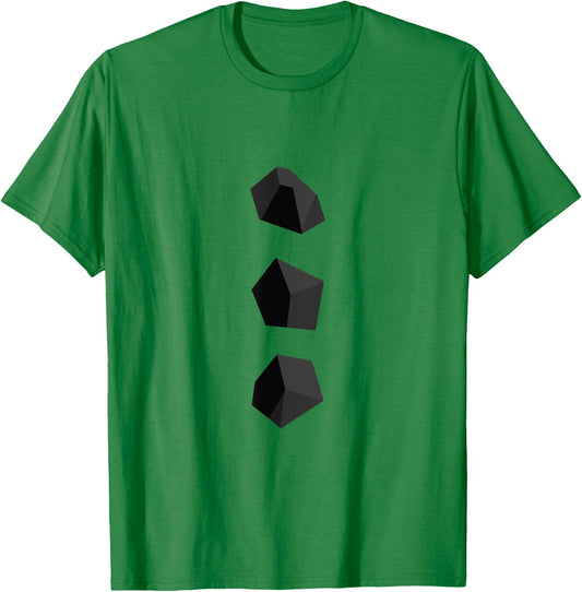 Snowman Coal Buttons Costume Christmas T-Shirt - T-Shirt | Irish Green