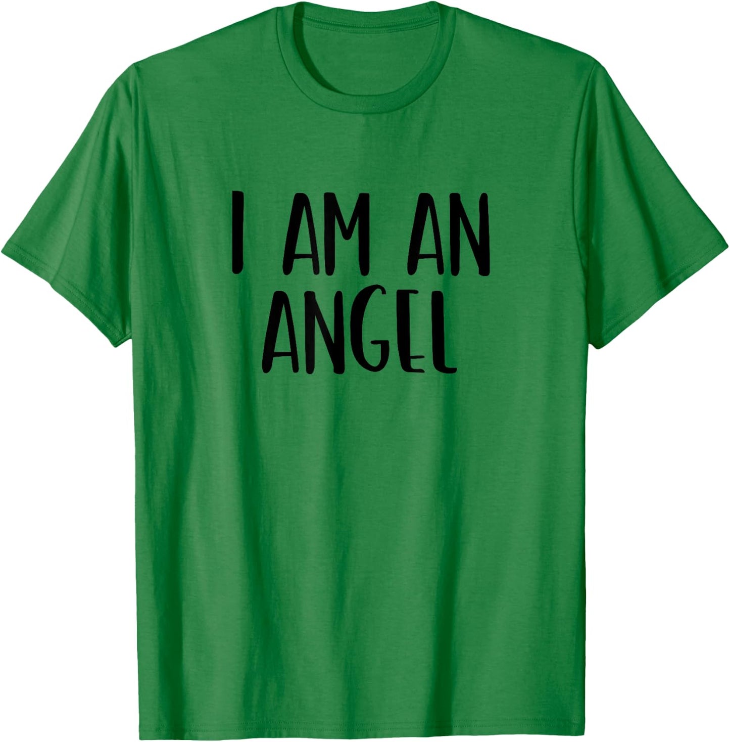 I Am A Angel Halloween I'm Simple Costume Lazy T-Shirt - T-Shirt | Irish Green