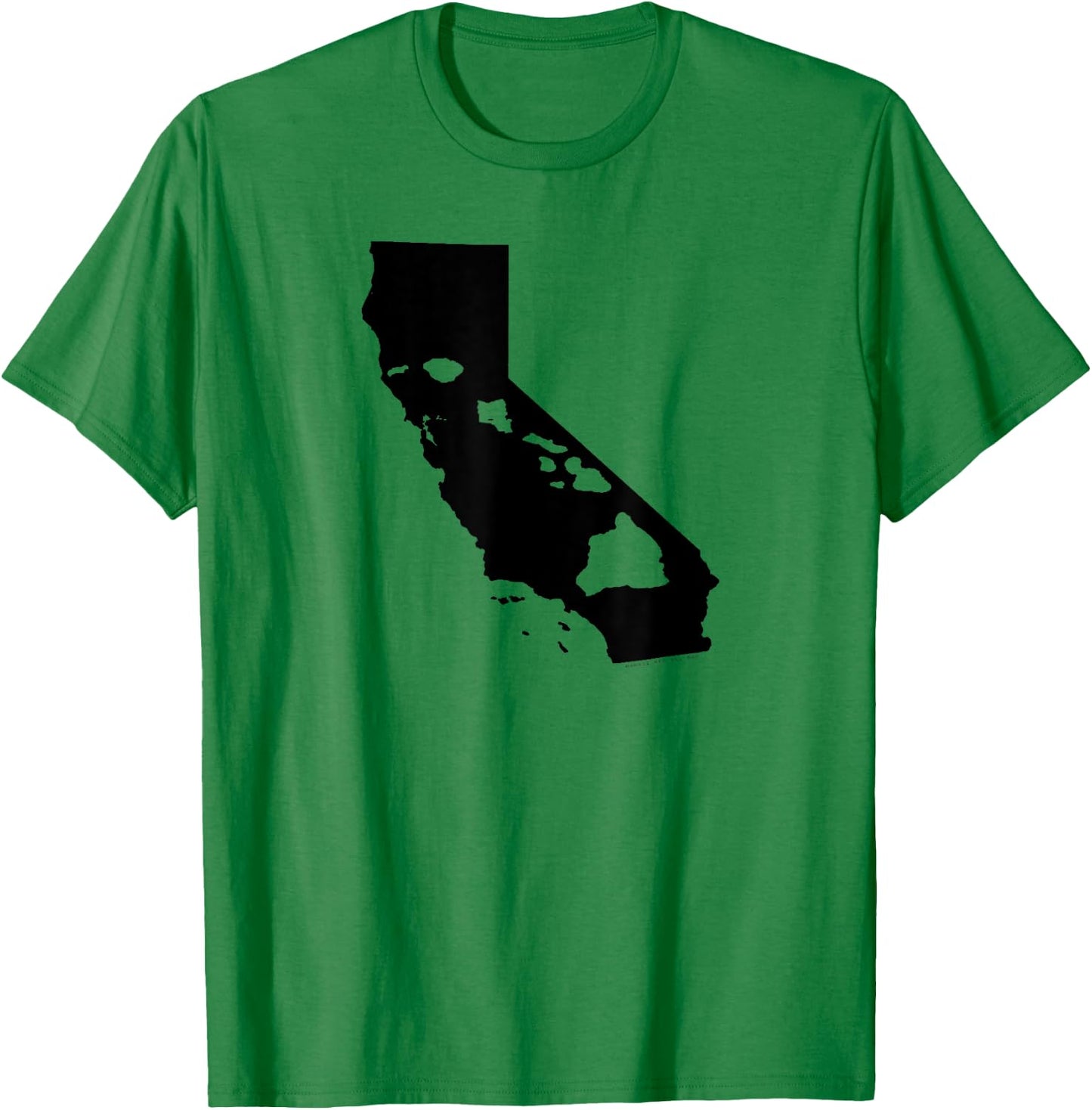California State and Hawaii Roots by Hawaii Nei All Day T-Shirt - T-Shirt | Irish Green
