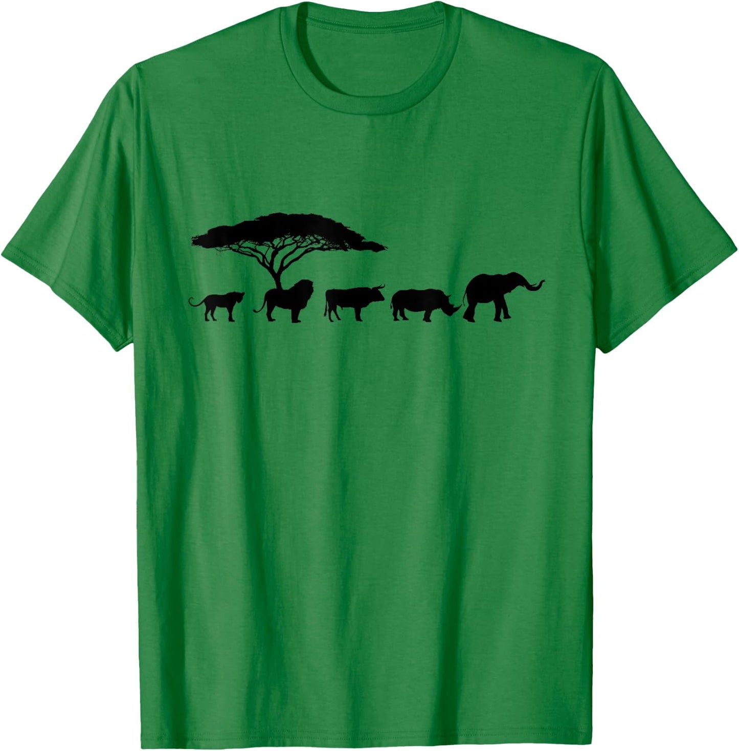 Africa The Big Five Animals | Kids Toddler BIG 5 T-Shirt - T-Shirt | Irish Green