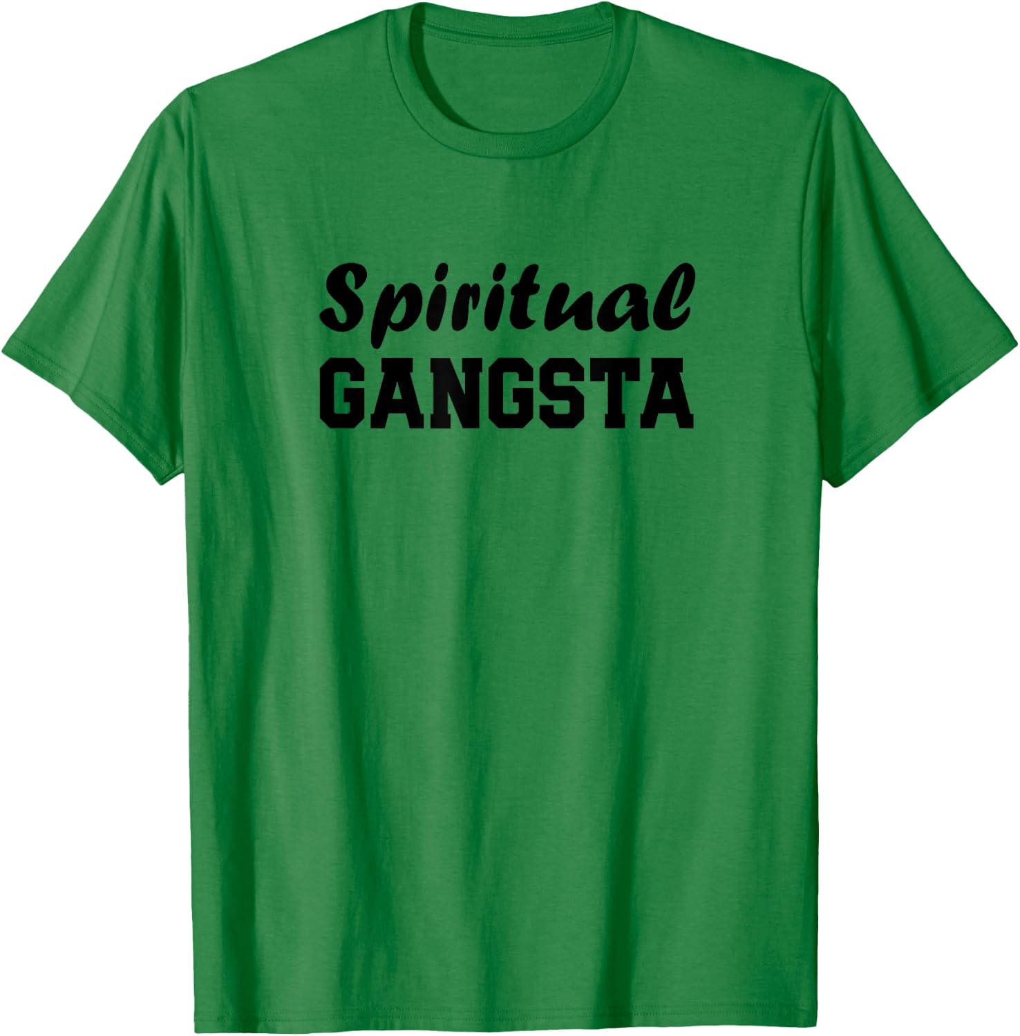 Yogi Shirt Funny Spiritual Gangsta Shirt T-Shirt - T-Shirt | Irish Green