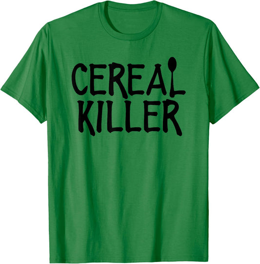 Cereal Killer Funny Pun Trick Serial Kids Halloween Matching T-Shirt - T-Shirt | Irish Green