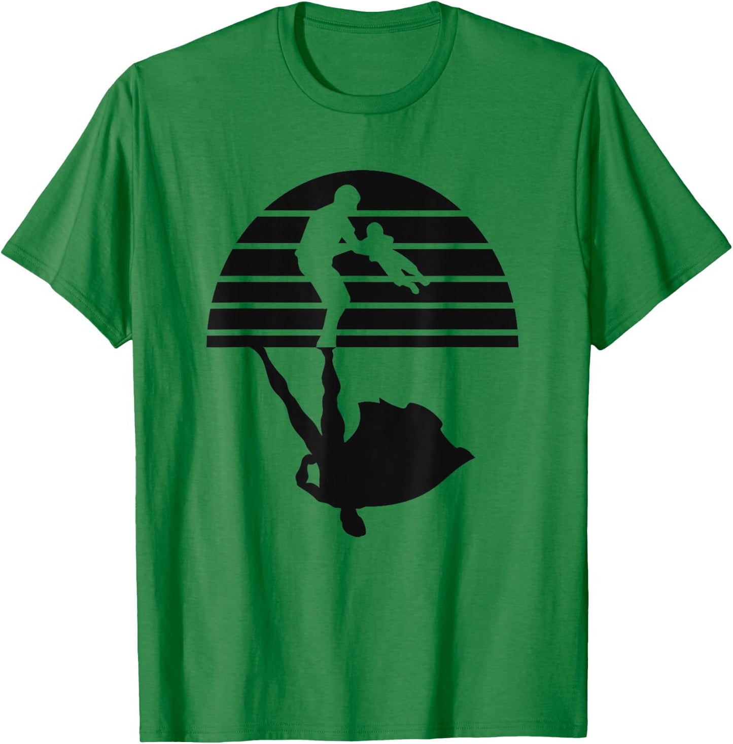 Super Dad Shadow Funny Hero T-Shirt - T-Shirt | Irish Green