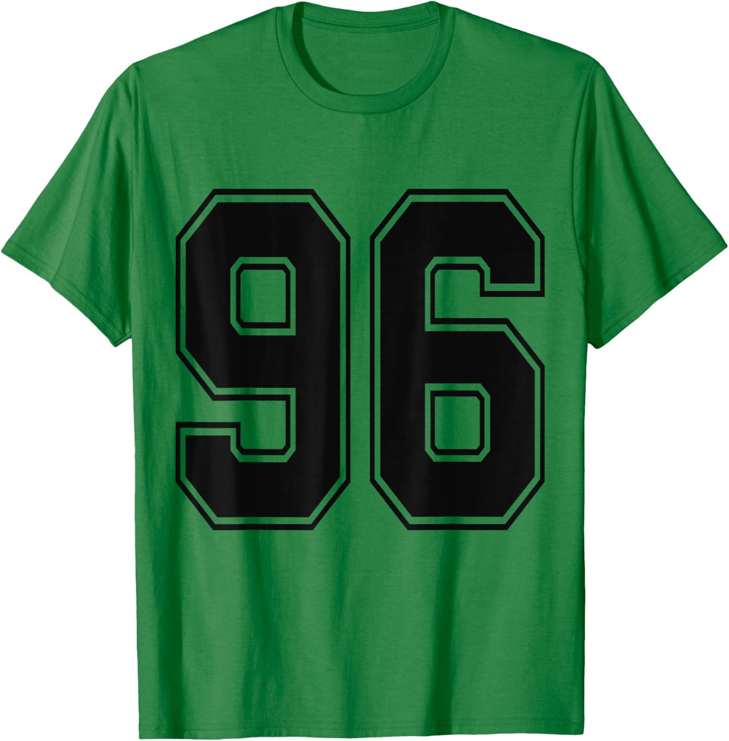 #96 Number 96 Sports. Jersey My Favorite Player #96 T-Shirt - T-Shirt | Irish Green