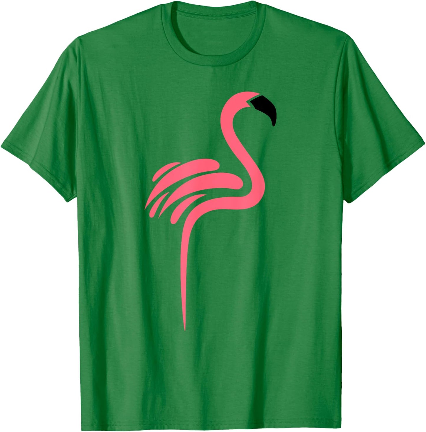 Flamingo Logo Style Cool Graphic T-Shirt - T-Shirt | Irish Green