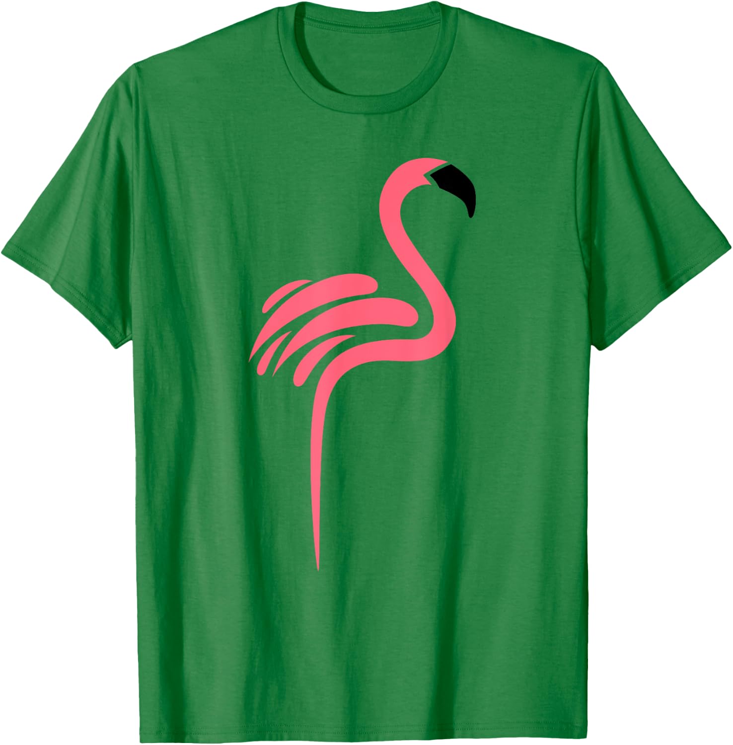 Flamingo Logo Style Cool Graphic T-Shirt - T-Shirt | Irish Green