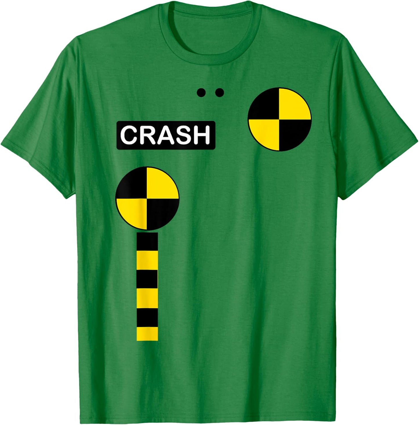 Crash Test Dummy Easy Last Minute Halloween Costume T-Shirt - T-Shirt | Irish Green