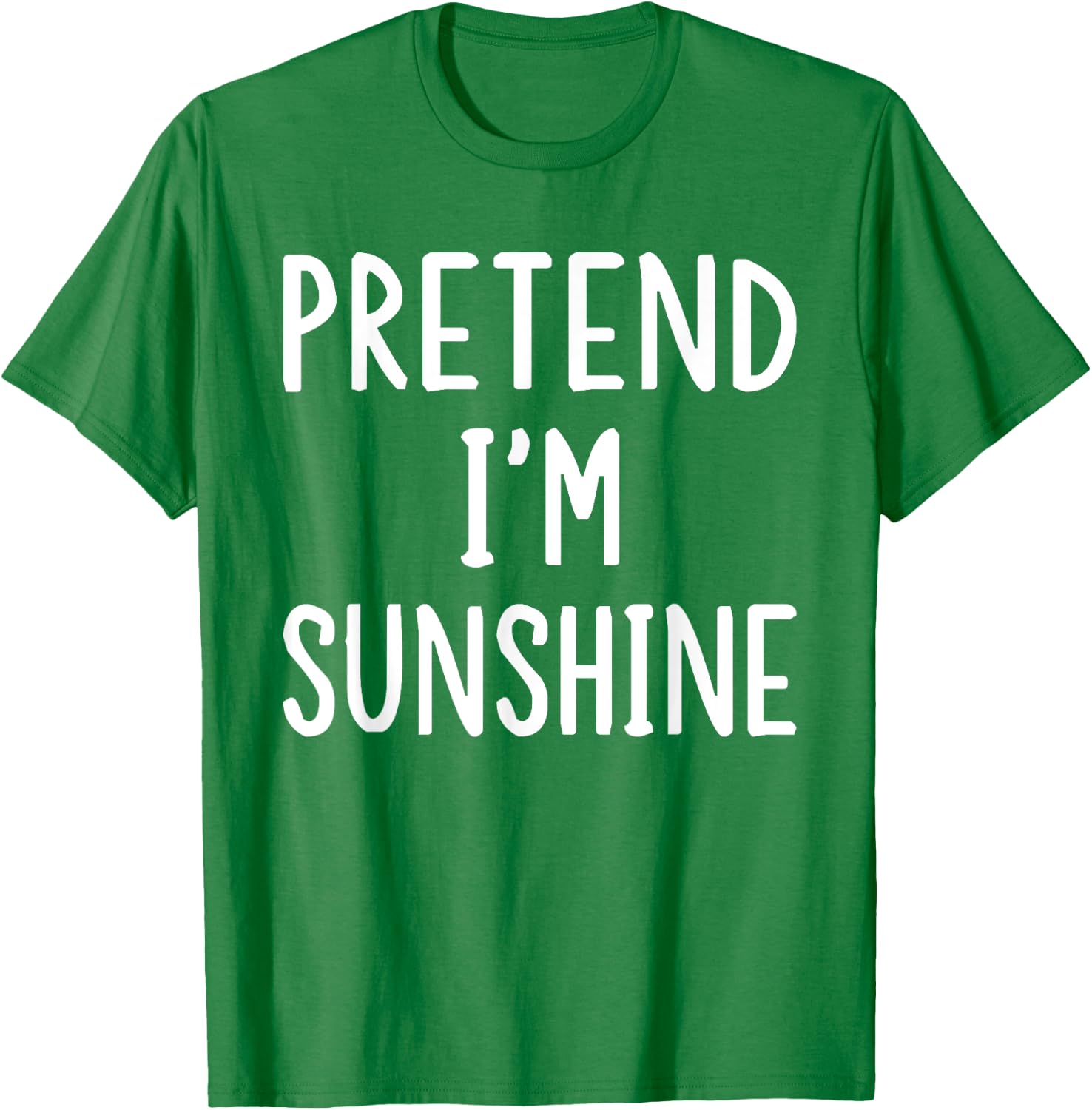 Pretend I'm A Sunshine Lazy Easy Halloween Matching Costume T-Shirt - T-Shirt | Irish Green