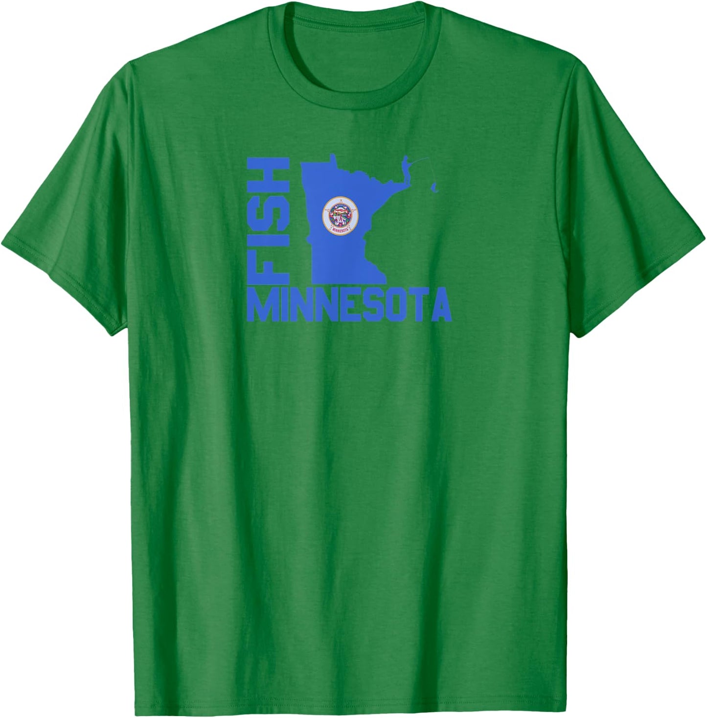 Fish Minnesota T-Shirt - T-Shirt | Irish Green