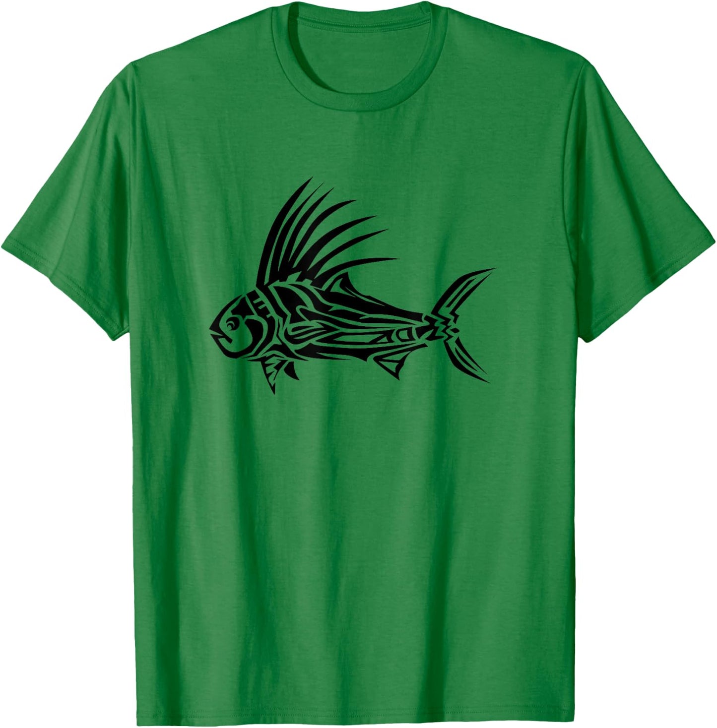 Roosterfish Shirt - Cool Rooster Fish Tribal Design T-Shirt - T-Shirt | Irish Green