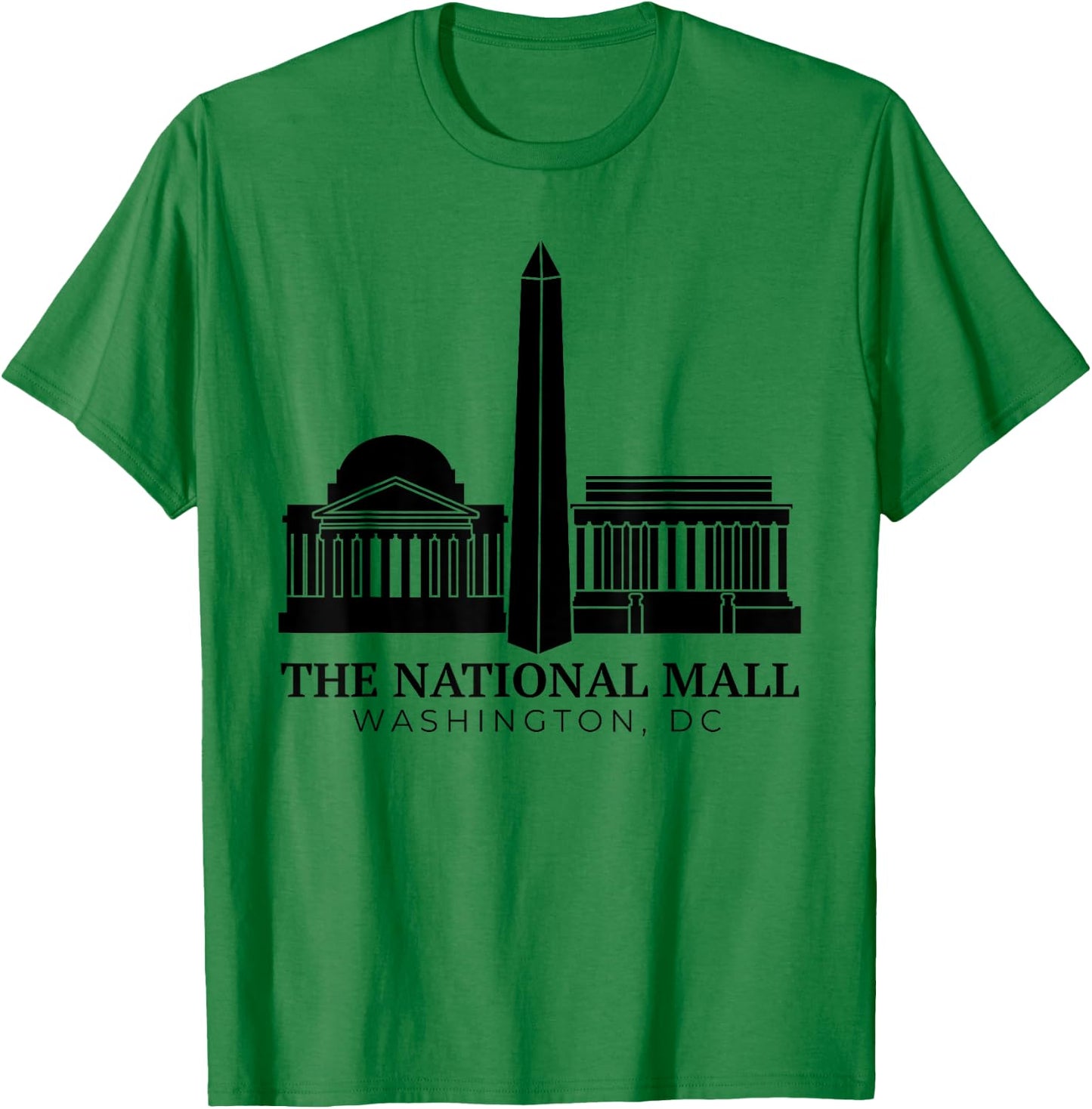 National Mall Shirt Washington DC Vacation Souvenir T-Shirt - T-Shirt | Irish Green