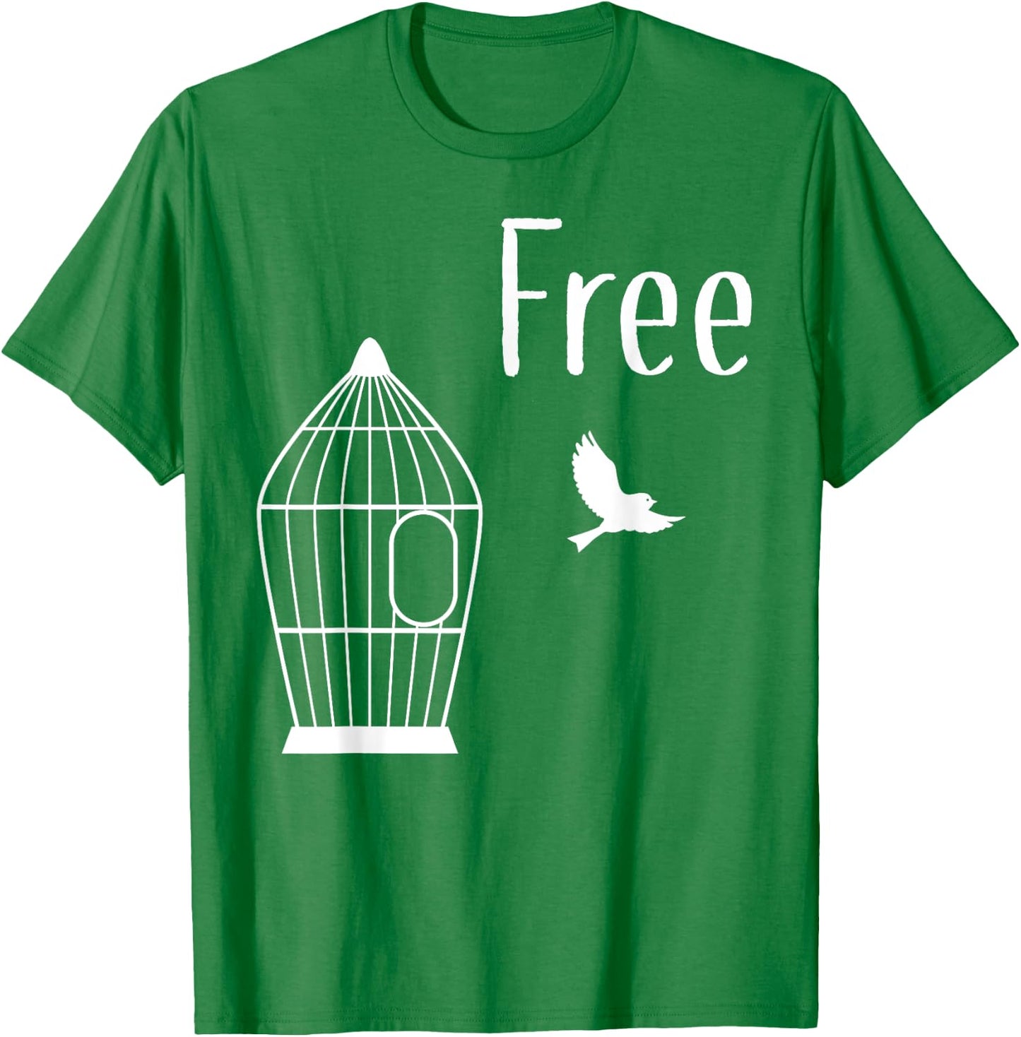 Free Indeed - Free Bird from Cage | T Shirt T-Shirt - T-Shirt | Irish Green
