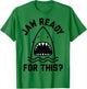 Jaw Ready For This Shark Line Art T-Shirt - T-Shirt | Irish Green