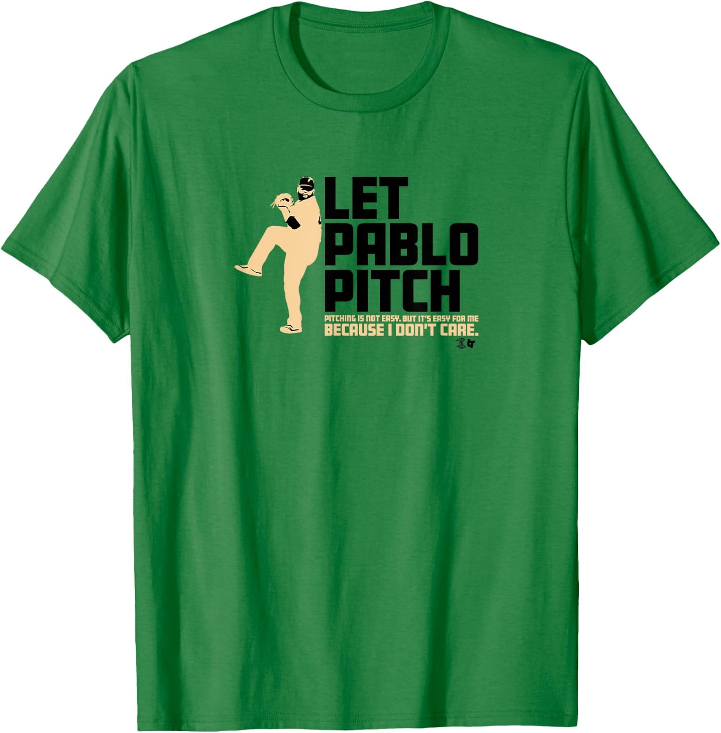 Officially licensed Pablo Sandoval - Let Pablo Pitch T-Shirt - T-Shirt | Irish Green
