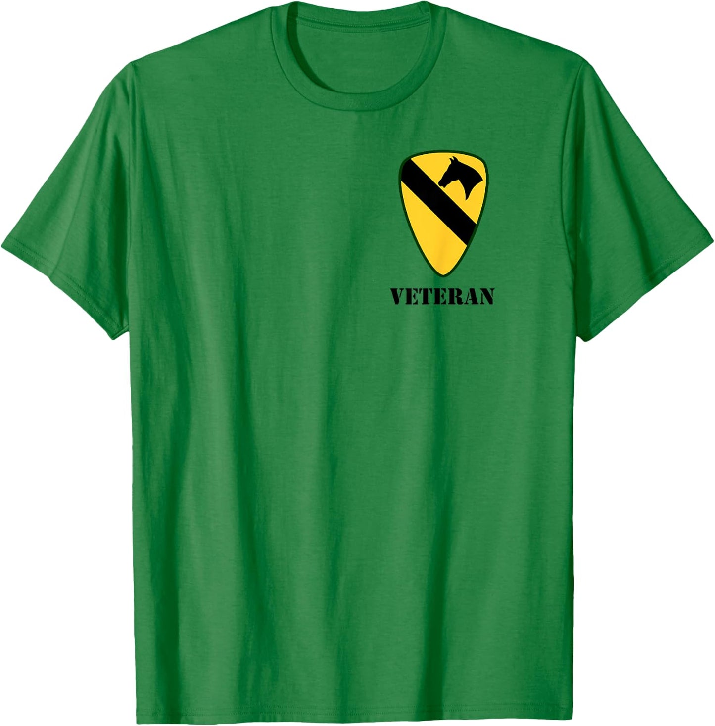 1st Cavalry Shirt - 1st CAV Shirt - Veteran (White) T-Shirt - T-Shirt | Irish Green
