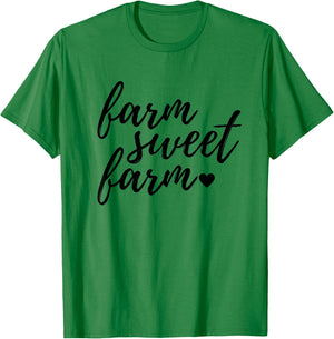 Women's Farm Sweet Farm Farmer Girl Shirt T-Shirt - T-Shirt | Irish Green