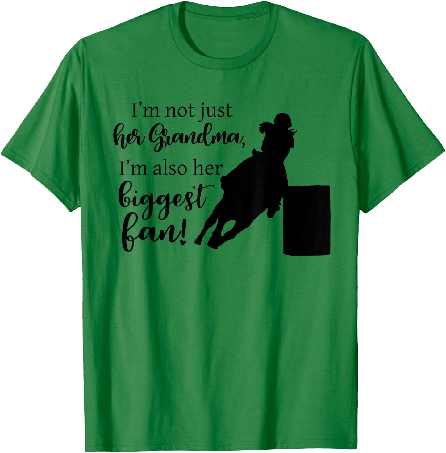 Barrel Racing Grandma T Shirt Cowgirl Horse Riding Racer T-Shirt - T-Shirt | Irish Green