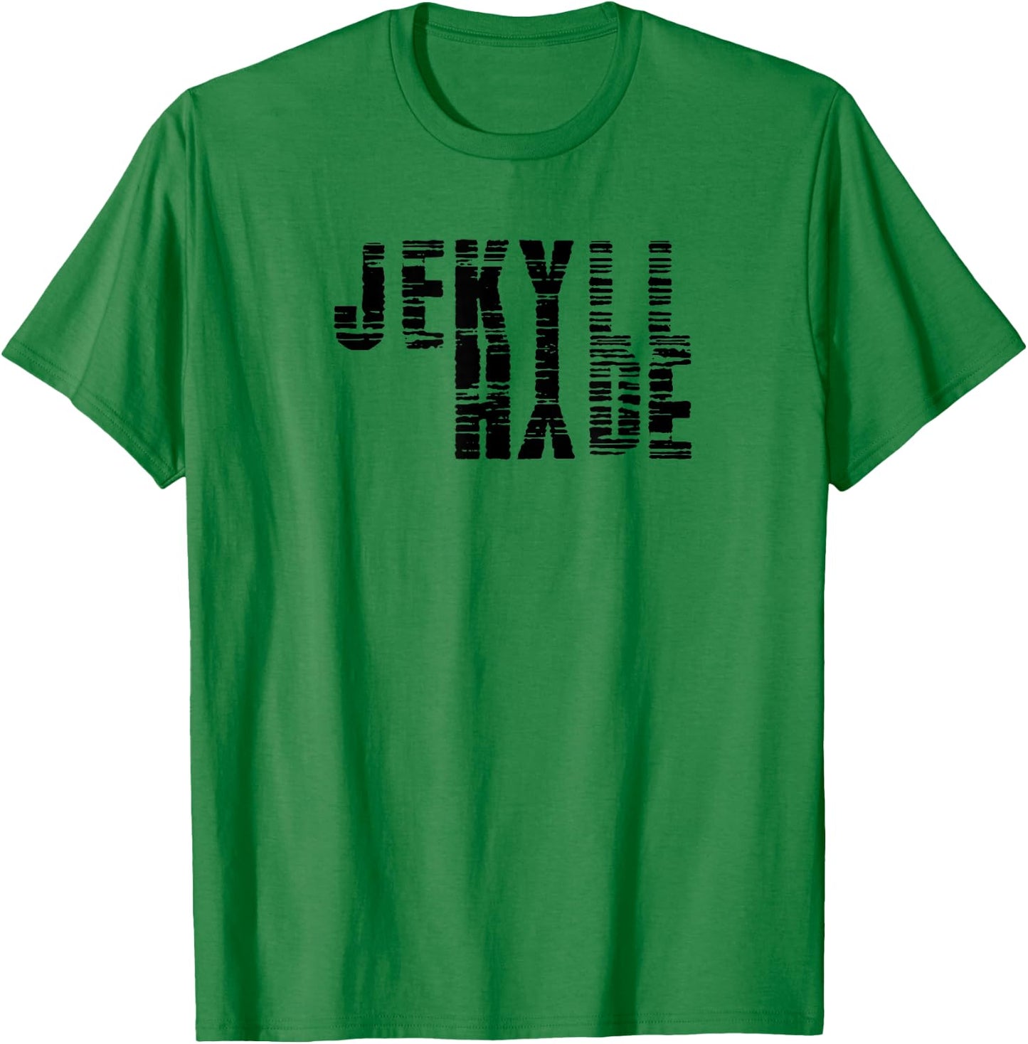 Dr. Jekyll Mr. Hyde Cool Graphic Text Design T-Shirt - T-Shirt | Irish Green