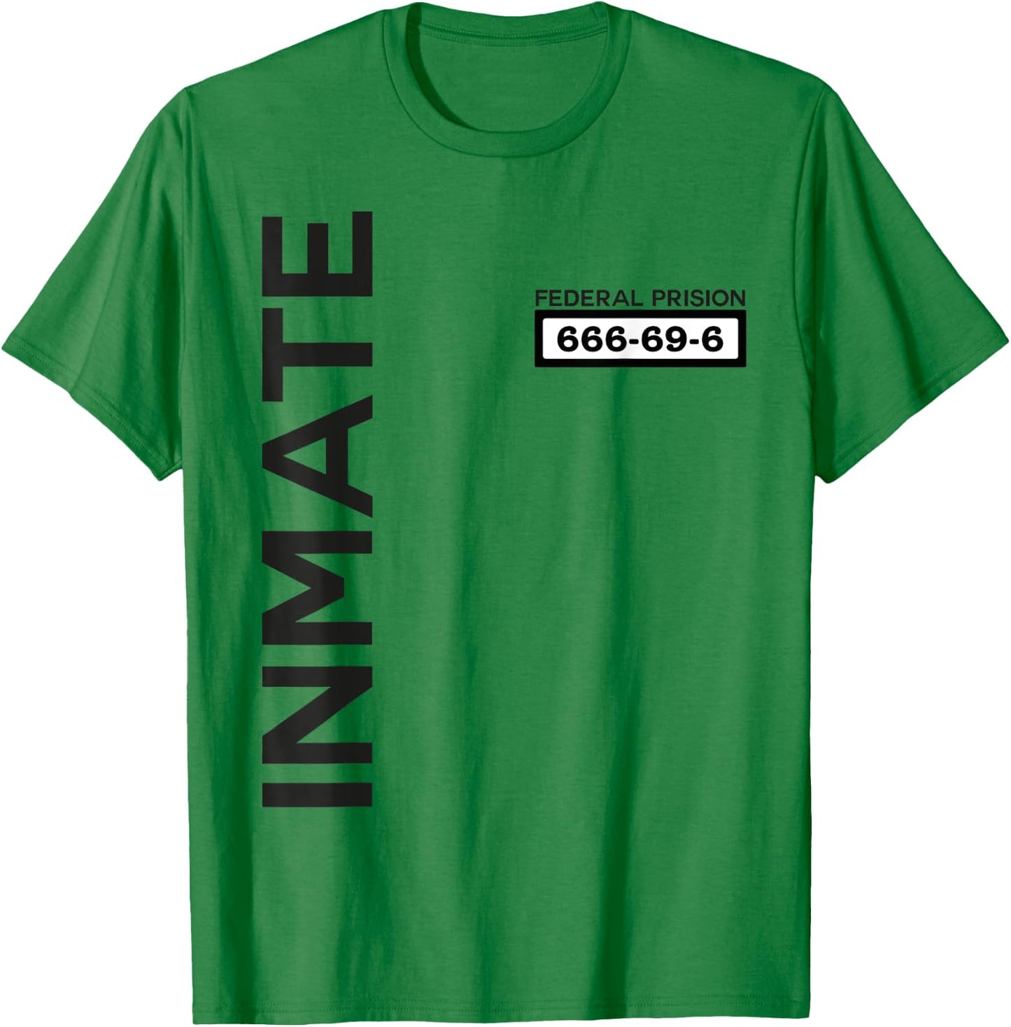 Inmate Halloween Prisoner Jail Costume Adults & Kids T-Shirt - T-Shirt | Irish Green