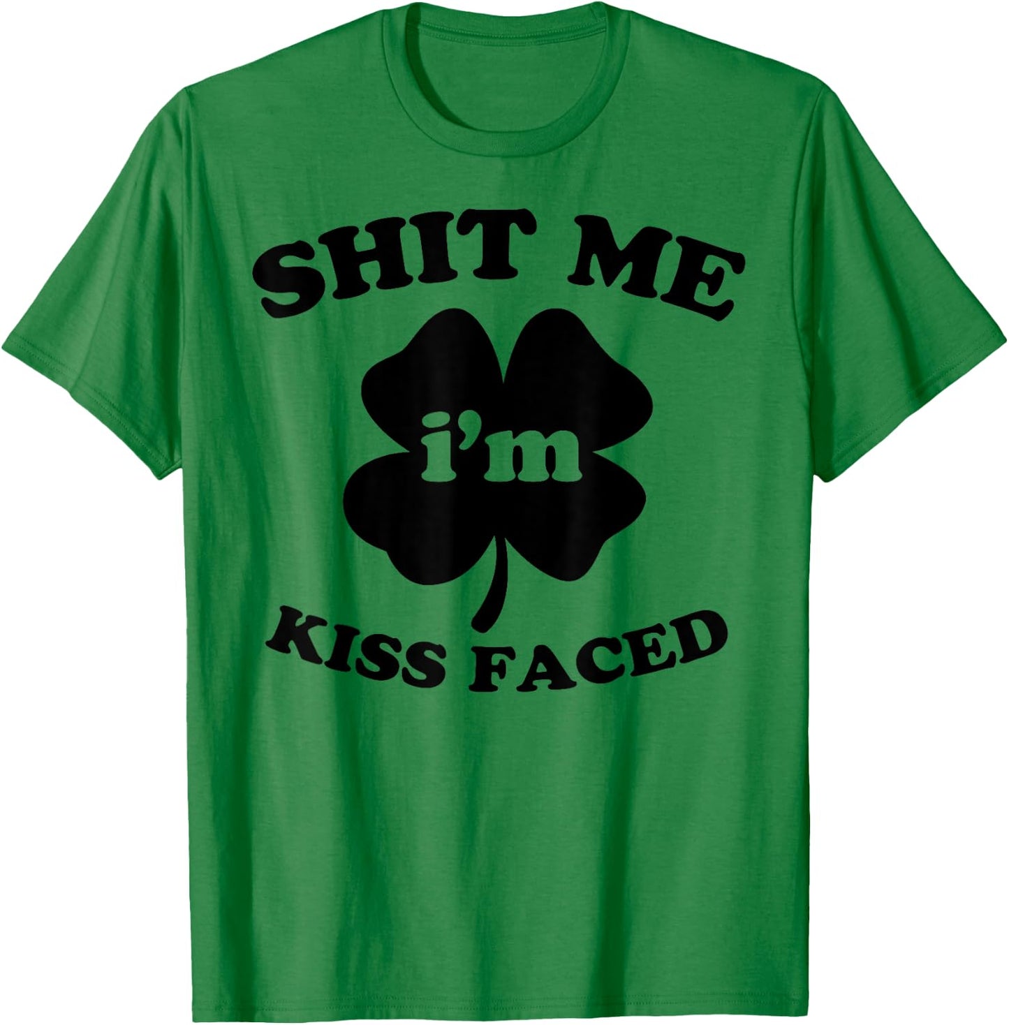 St. Patrick's Day Shirt Irish Kiss Faced T-Shirt - T-Shirt | Irish Green