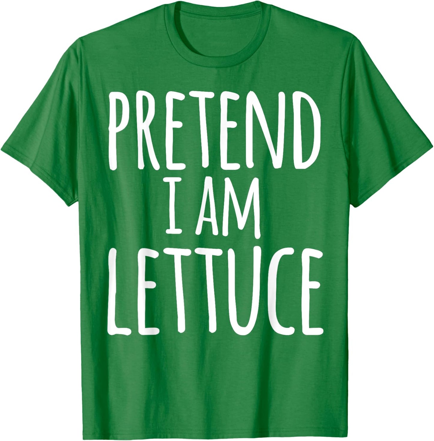 Funny Easy Lazy Halloween PRETEND I AM LETTUCE Costume T-Shirt - T-Shirt | Irish Green