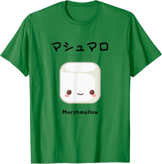 Cute Kawaii Marshmallow - Japanese for Anime Fans T-Shirt - T-Shirt | Irish Green