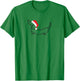 Dachshund In Santa Hat Christmas T-Shirt - T-Shirt | Irish Green