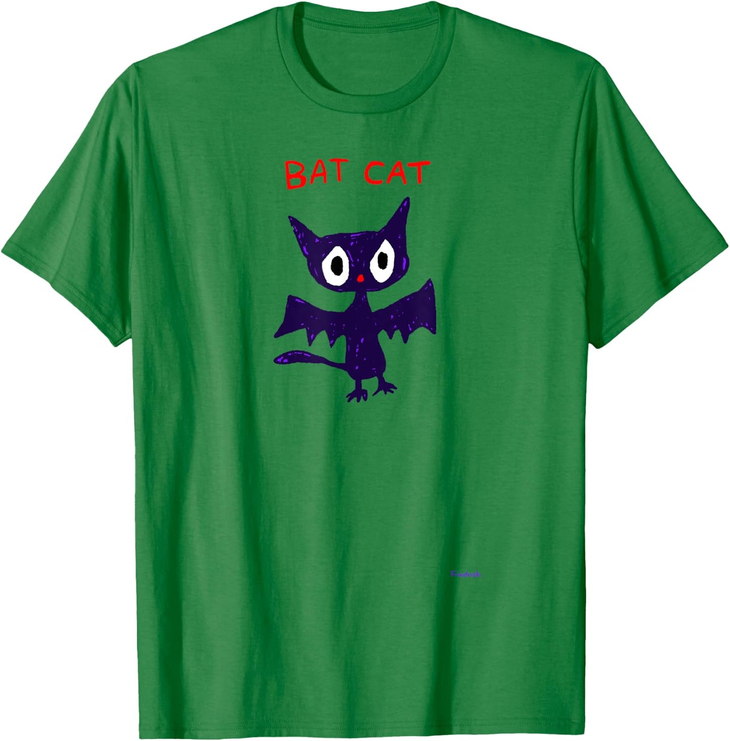 Bat Cat Night Monster T-Shirt - T-Shirt | Irish Green