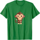 Cute Monkey for Kids T-Shirt - T-Shirt | Irish Green