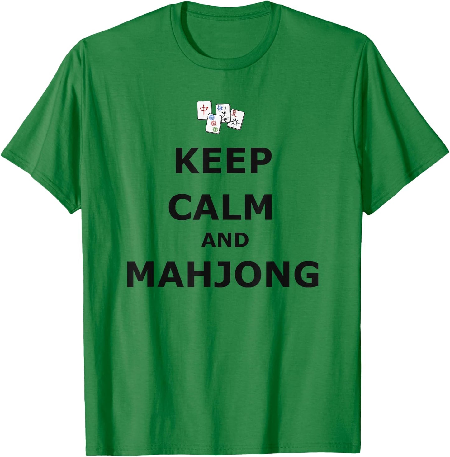 Keep Calm and Mahjong T-Shirt - T-Shirt | Irish Green