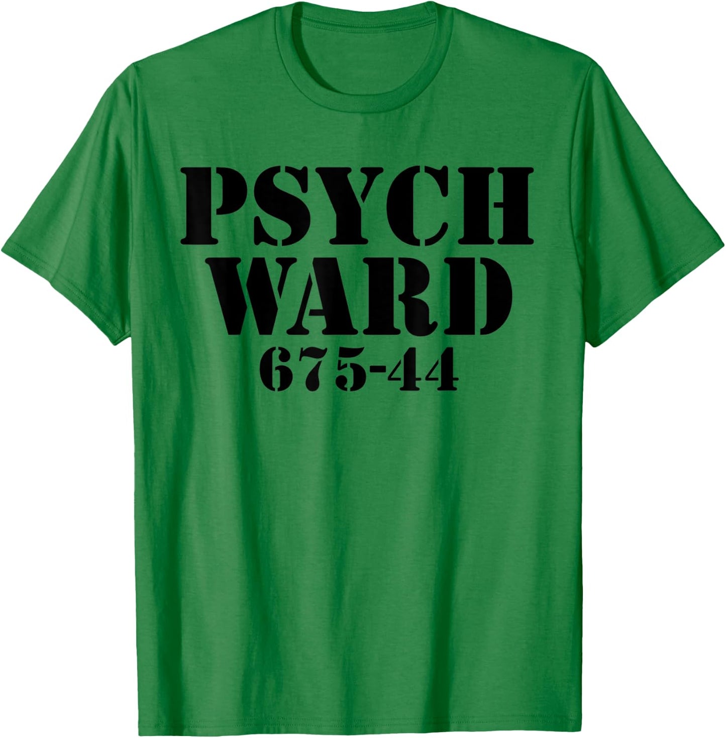 Lazy Halloween Costume Psych Ward Prison Inmate Asylum Gift T-Shirt - T-Shirt | Irish Green