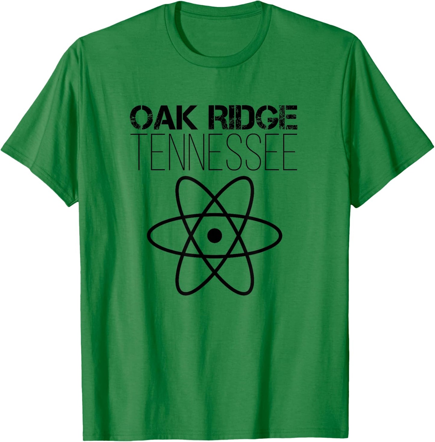 Oak Ridge Secret City Tennessee Atom Nuclear T-Shirt - T-Shirt | Irish Green
