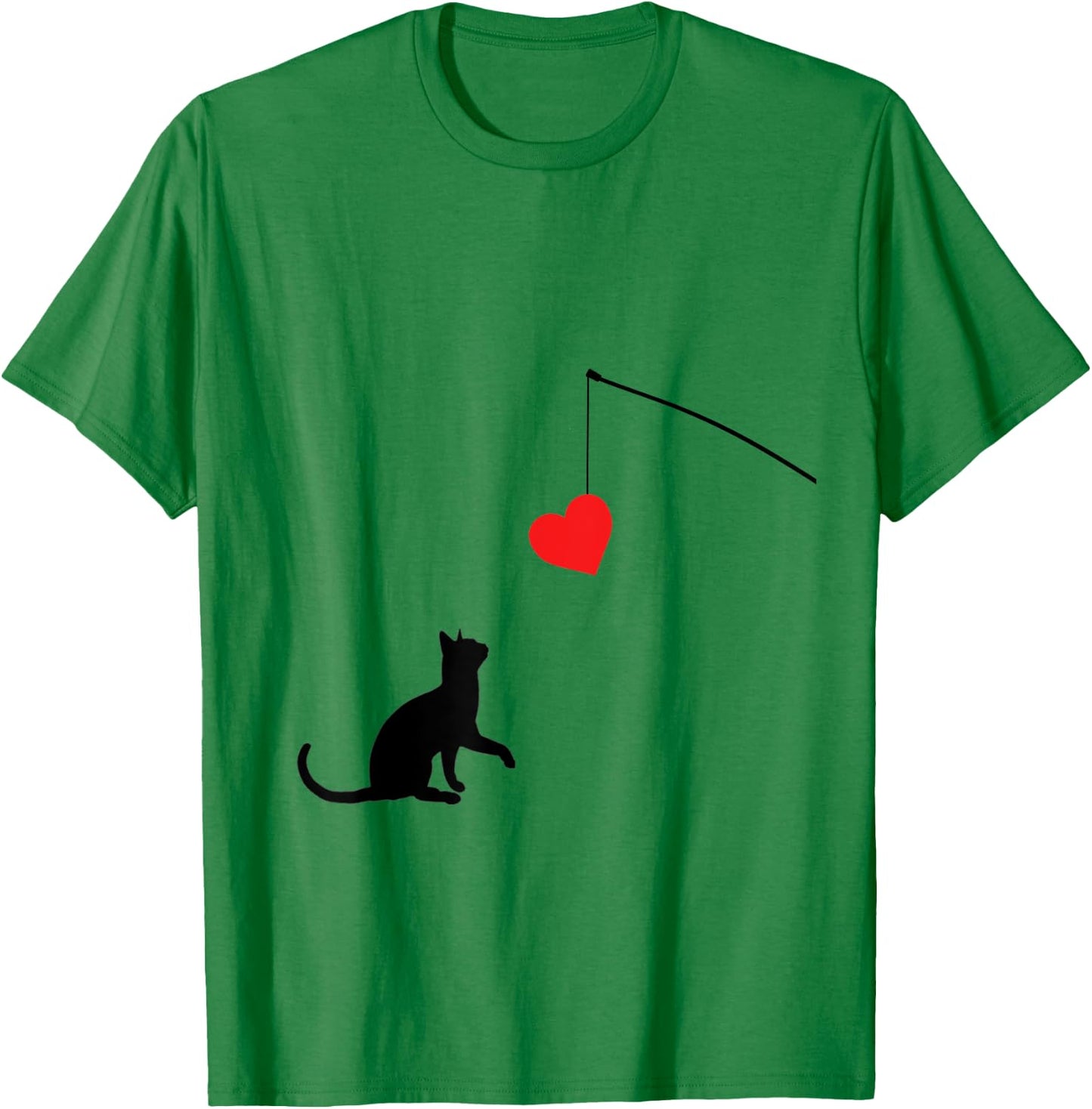 Cat toy Shirt Valentine's Day gifts or T-Shirt - T-Shirt | Irish Green