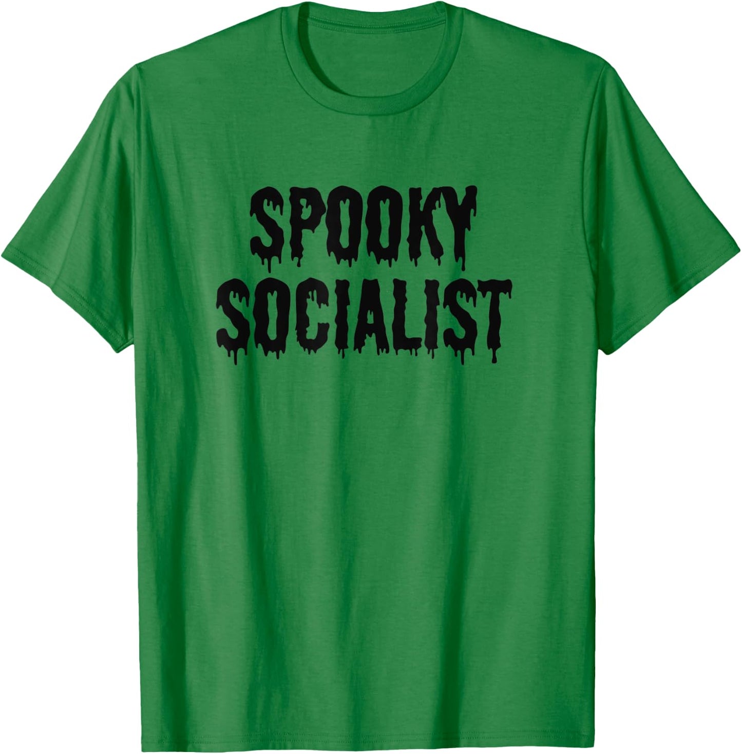 Halloween Spooky Socialist funny political costume T-Shirt - T-Shirt | Irish Green