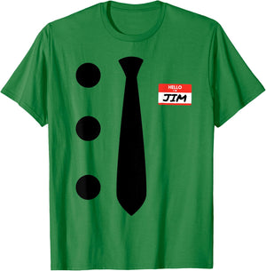 3 Hole Punch Jim Costume T-Shirt - T-Shirt | Irish Green
